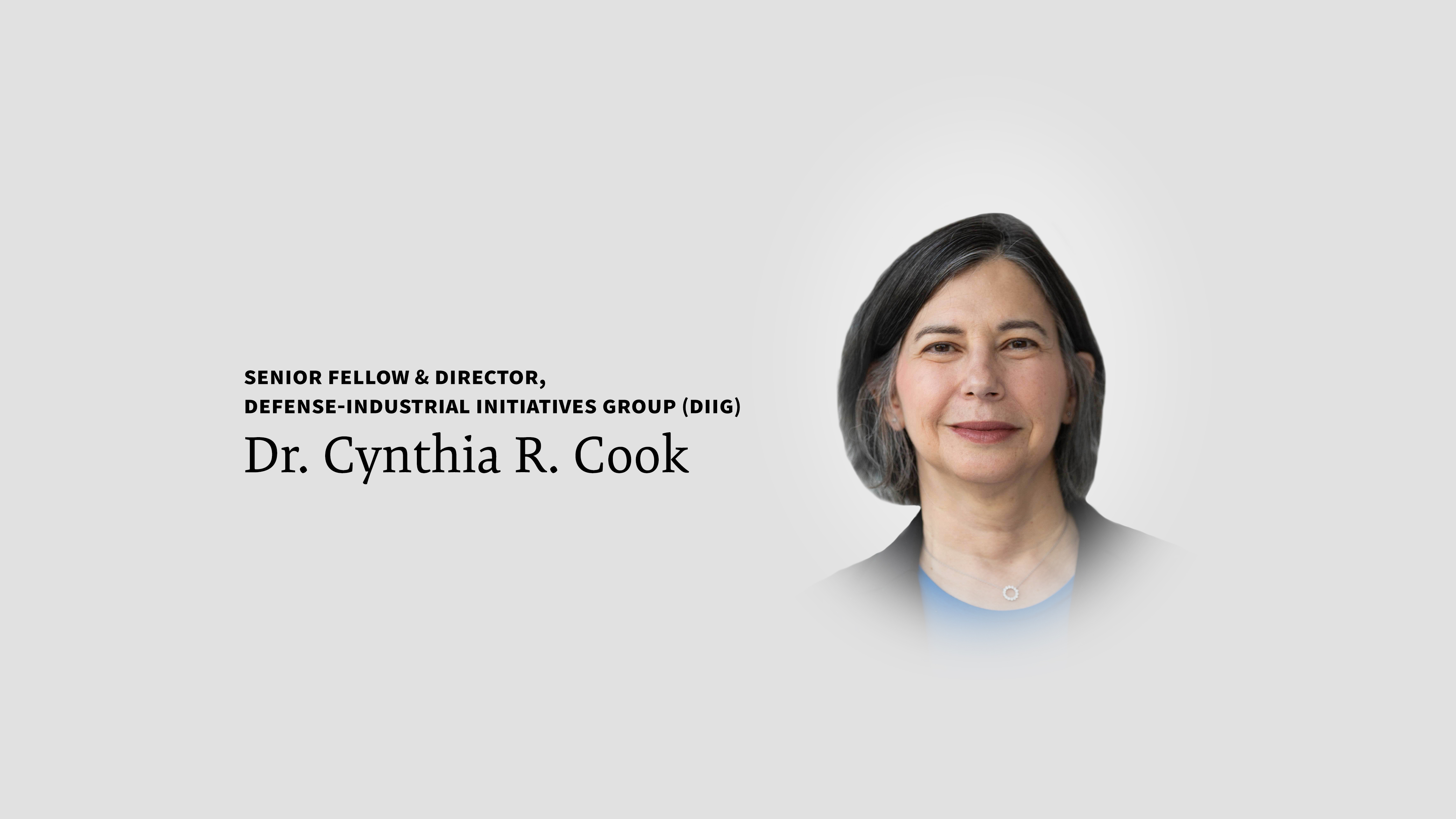 Dr. Cynthia R. Cook Joins CSIS as Senior Fellow and Director of the